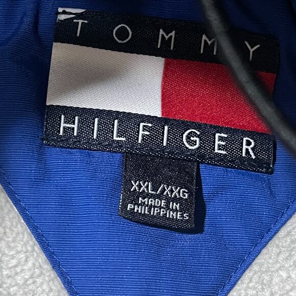Vintage Tommy Hilfiger Jacket Mens Size XXL Hoodie Blue Windbreaker Snow Ski Y2K - Picture 4 of 14